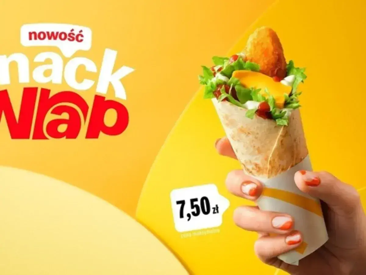 Nowość w McDonald's: Snack Wrap, idealny na szybką przekąskę. Sprawdź jego wrap mcdonald kcal!