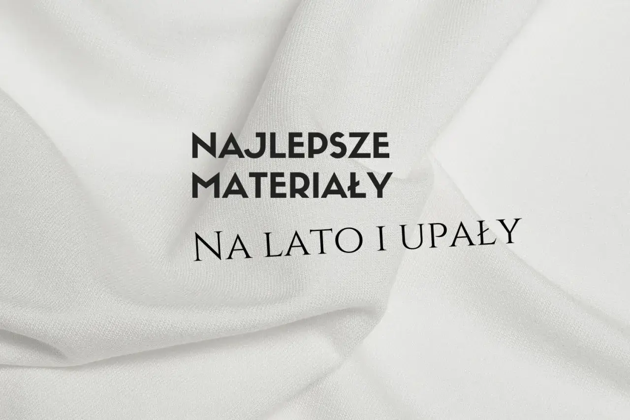 Biały, lekki materiał na lato i upały. Idealny na letnie kreacje.