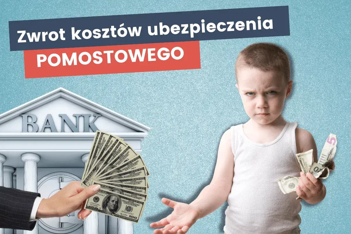 Chłopiec z gniewem patrzy na pieniądze. Czy ubezpieczenie pomostowe jest zwracane? Bank oferuje zwrot kosztów.