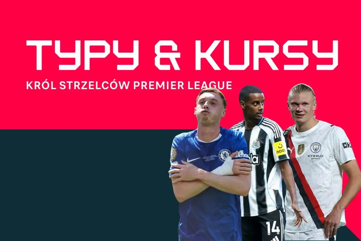 Trzech kandydatów na króla strzelców Premier League: zawodnik Chelsea, Newcastle i Manchesteru City.