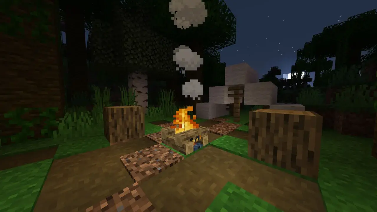 Ognisko w Minecraft, idealne do nocnych przygód. Zobacz, jak zrobic ognisko w mc, by rozświetlić mrok i przygotować posiłek.