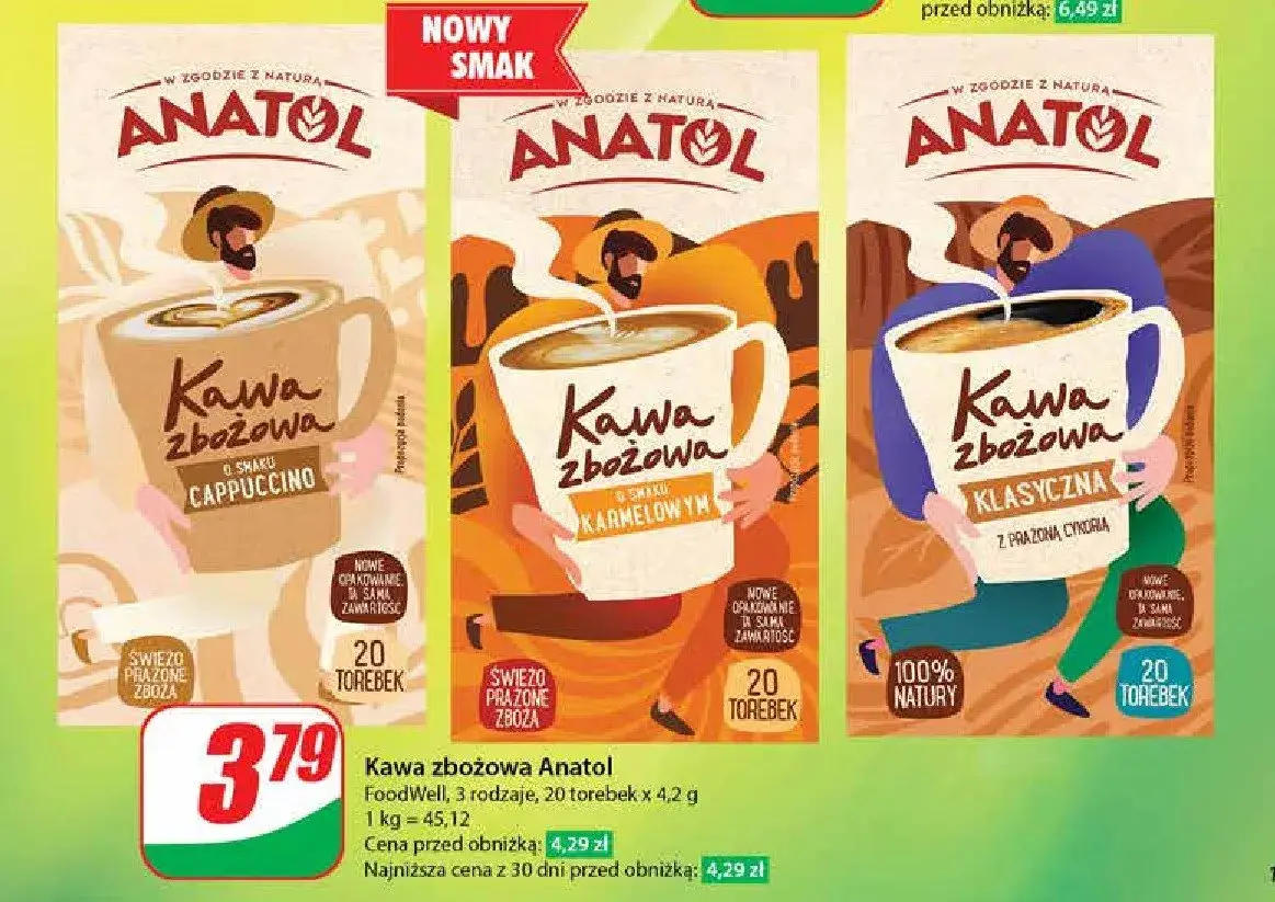 Gdzie kupić kawę zbożową Anatol? Sprawdź najlepsze oferty!