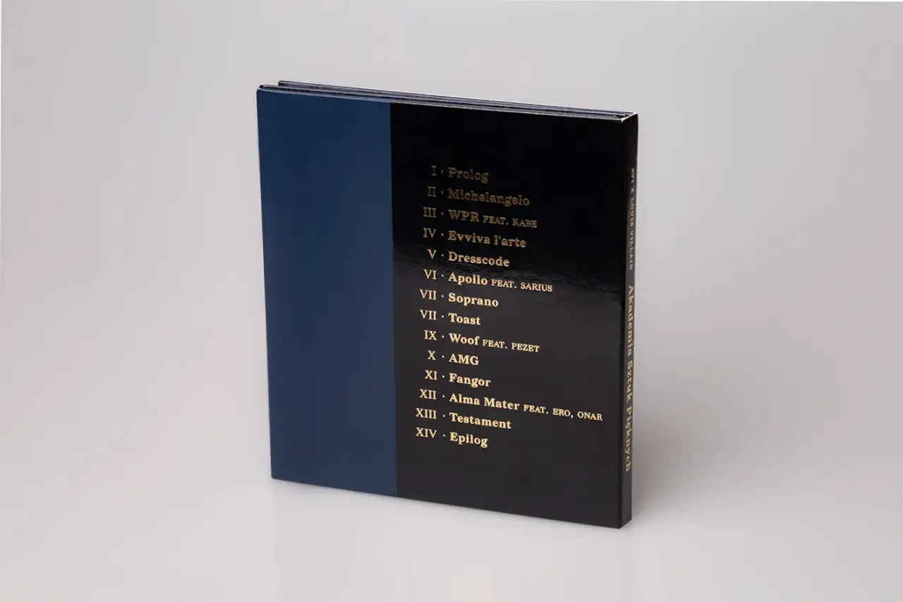 Okładka albumu z listą utworów, w tym "Dresscode".
