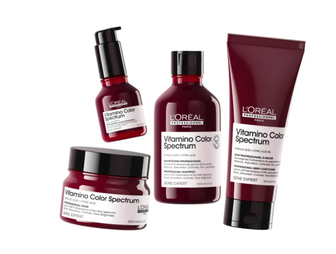 Productos L'Oréal Vitamino Color Spectrum para saber como hidratar el pelo teñido.