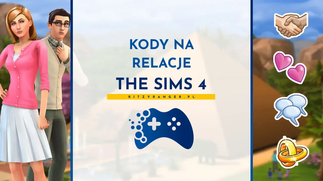 Kody na poprawienie relacji w The Sims 4. Dwie postacie z gry, ikony serc, rozmowy i pierścionek.