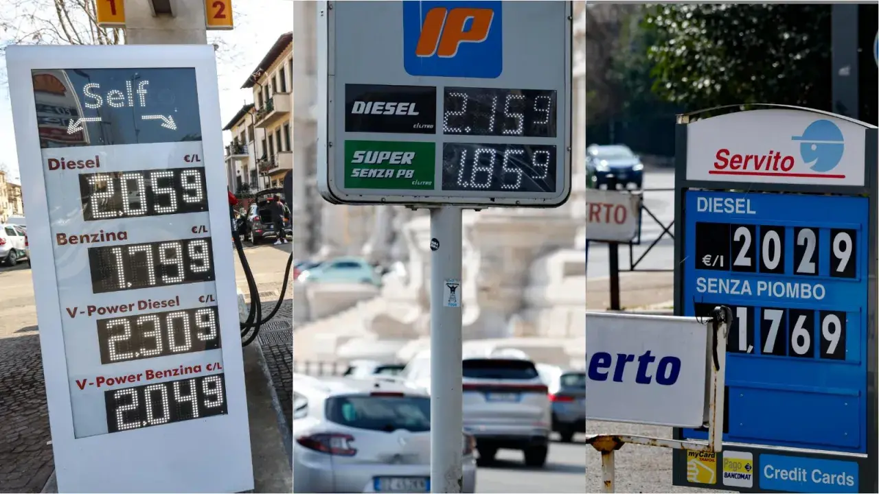Prezzi carburante: Diesel 2,059€/L, Benzina 1,799€/L. Spero di non aver messo 3 litri di benzina nel diesel!