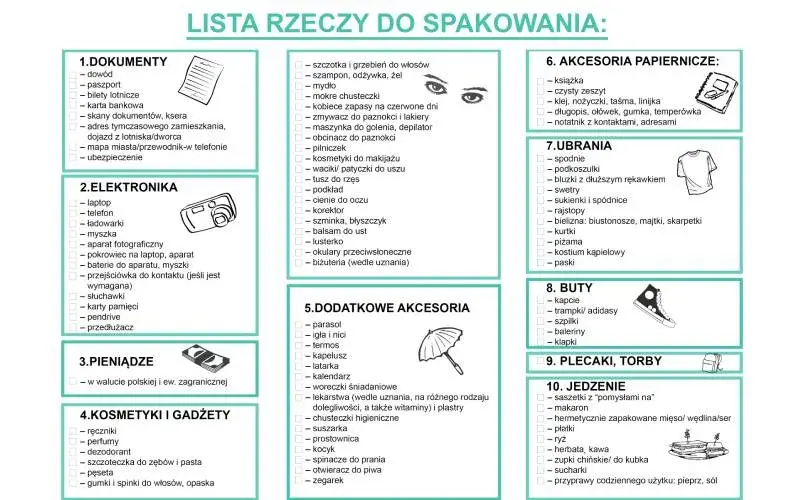 Co zabrać do hotelu? Oto lista niezbędnych rzeczy na wyjazd