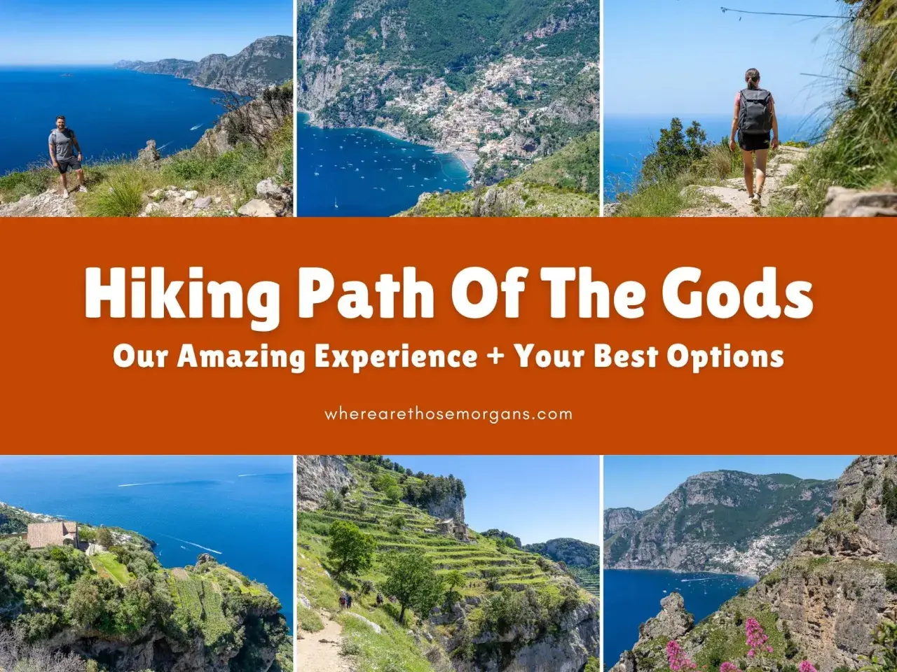The Path of the Gods offers breathtaking views, but is the path of the gods dangerous? This collage shows stunning coastal hikes.