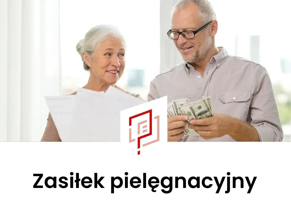 Starsza para cieszy się z pieniędzy, które mogą być przeznaczone na zasiłek pielęgnacyjny.