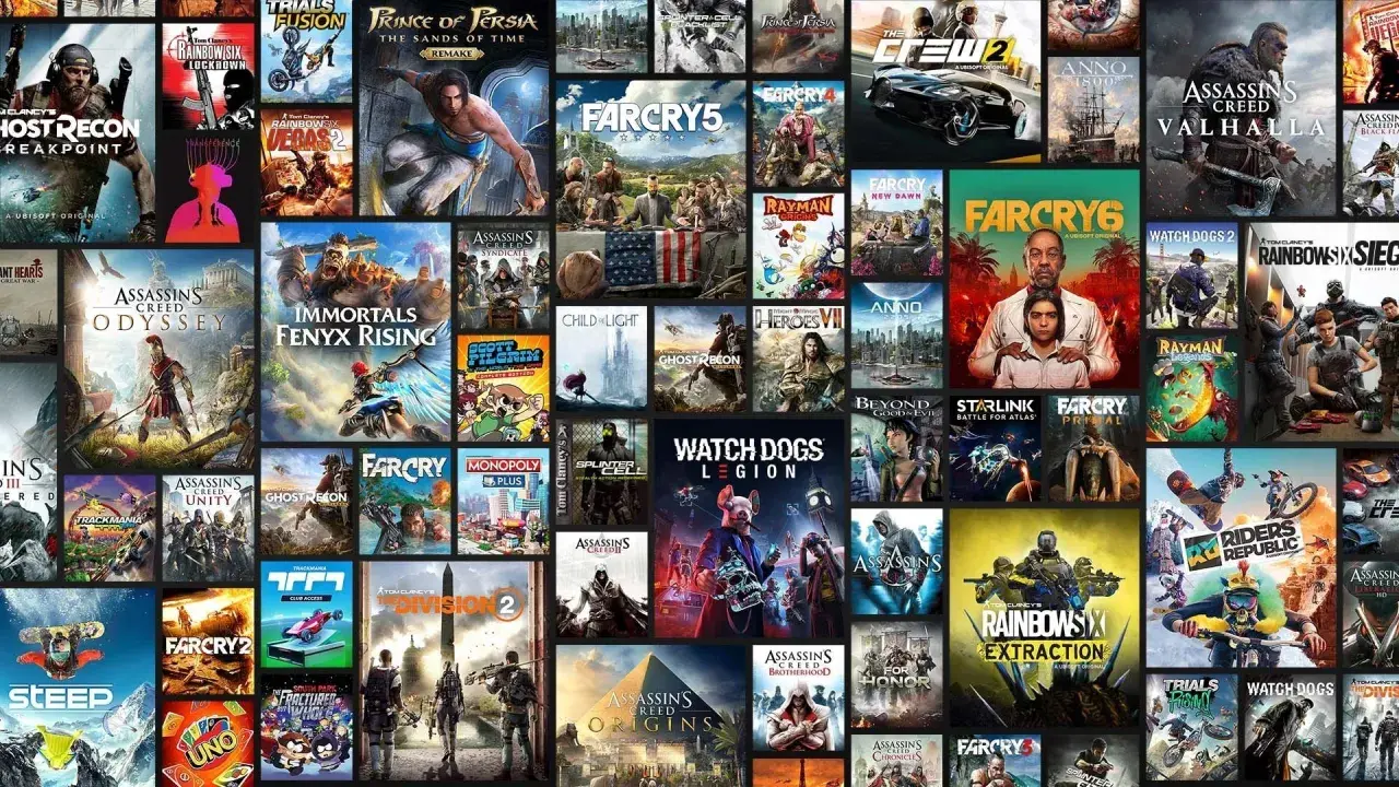 Wiele gier Ubisoft, w tym Assassin's Creed Valhalla, Far Cry 6 i Watch Dogs Legion, tworzy bogaty świat gier.