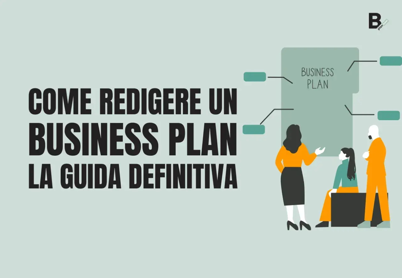 Guida definitiva per creare un business plan efficace. Illustrazione di un team che discute idee per un progetto.