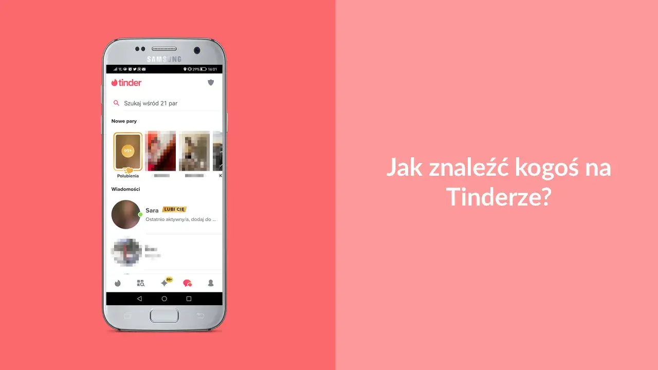 Ekran telefonu z aplikacją Tinder, na którym widać powiadomienia i wiadomości. Czy na Tinderze można poznać kogoś normalnego?