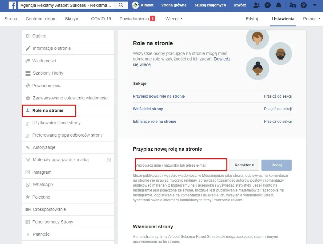 Jak zmienić administratora strony na Facebooku bez problemów
