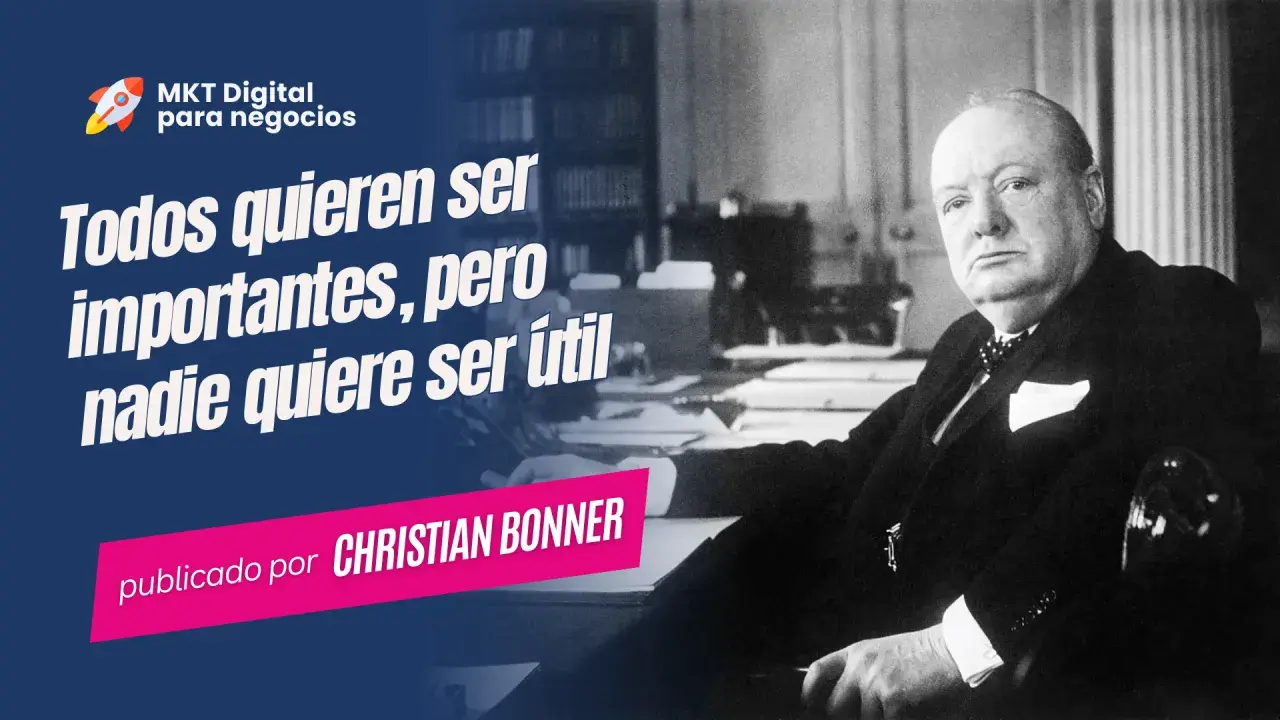 Winston Churchill, con su icónica frase "Todos quieren ser importantes, pero nadie quiere ser útil", inspira con estas frases célebres.