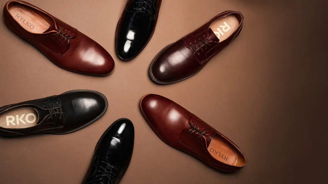 Eleganckie buty męskie Ryłko: czarne i brązowe. Czy brązowe buty pasują do czarnego garnituru? Zobacz sam!