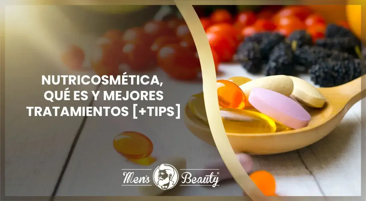 Descubre qué es la nutricosmetica y sus tratamientos. Pastillas y frutas en primer plano.