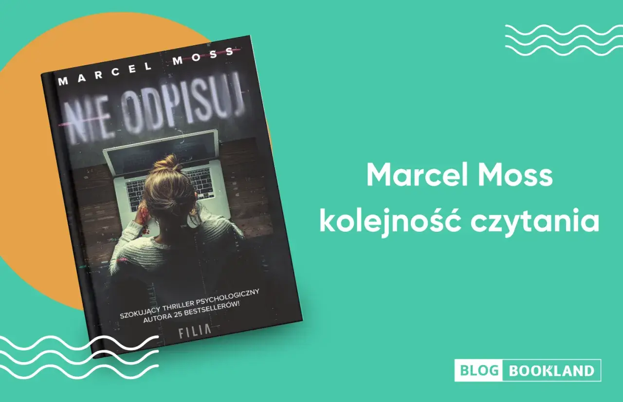 Okładka książki "Nie odpisuj" Marcela Mossa, thrillera psychologicznego. Kolejność czytania serii Echo.