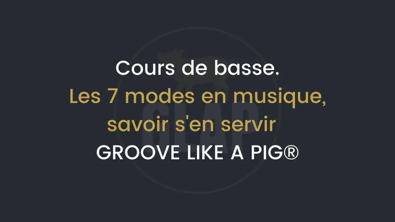 Cours de basse : maîtriser les 7 modes en musique pour un groove unique.