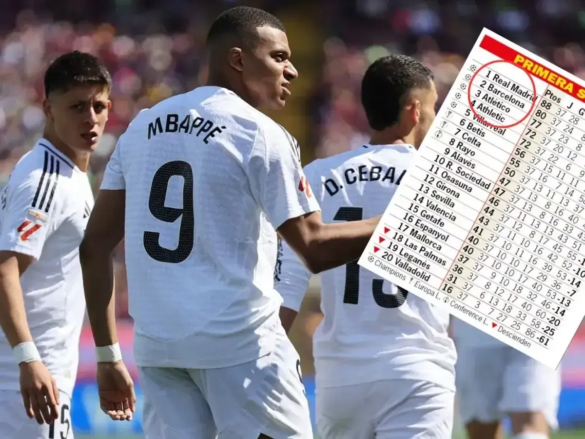 La Liga – zawodnicy: Mbappé i koledzy z drużyny cieszą się z pozycji w tabeli, podczas gdy Real Madryt prowadzi.