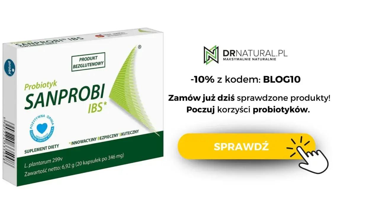 Czy probiotyk można brać na czczo? Sanprobi IBS to innowacyjny, bezpieczny i skuteczny probiotyk. Sprawdź korzyści!