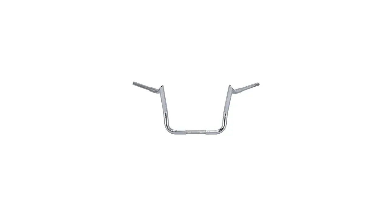 Manubrio ape hanger cromato per moto, con un design iconico che eleva lo stile e il comfort di guida.