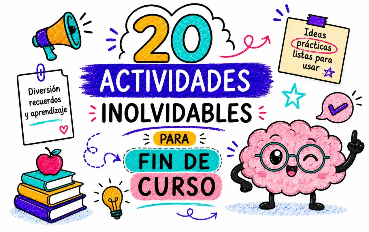 20 actividades inolvidables para fin de curso. Ideas prácticas y divertidas para recordar y aprender.