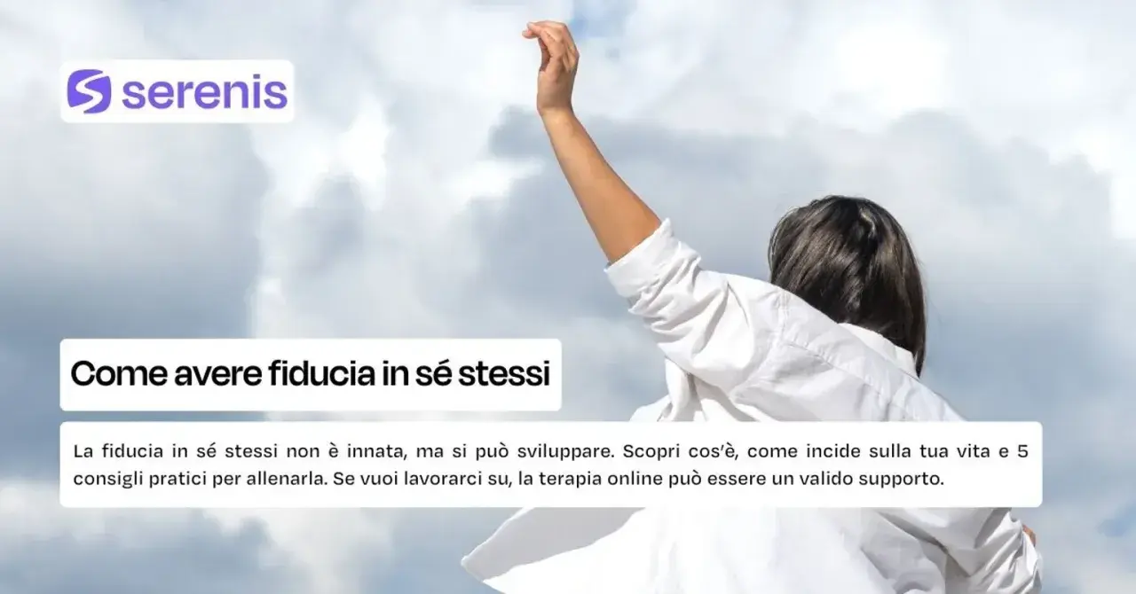 Person with arm raised against a cloudy sky, with text overlay.