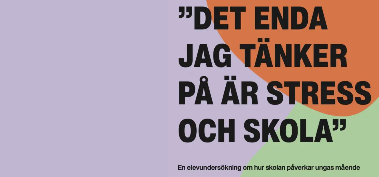 Det enda jag tänker på är stress och skola." En elevundersökning om hur skolan påverkar ungas mående.