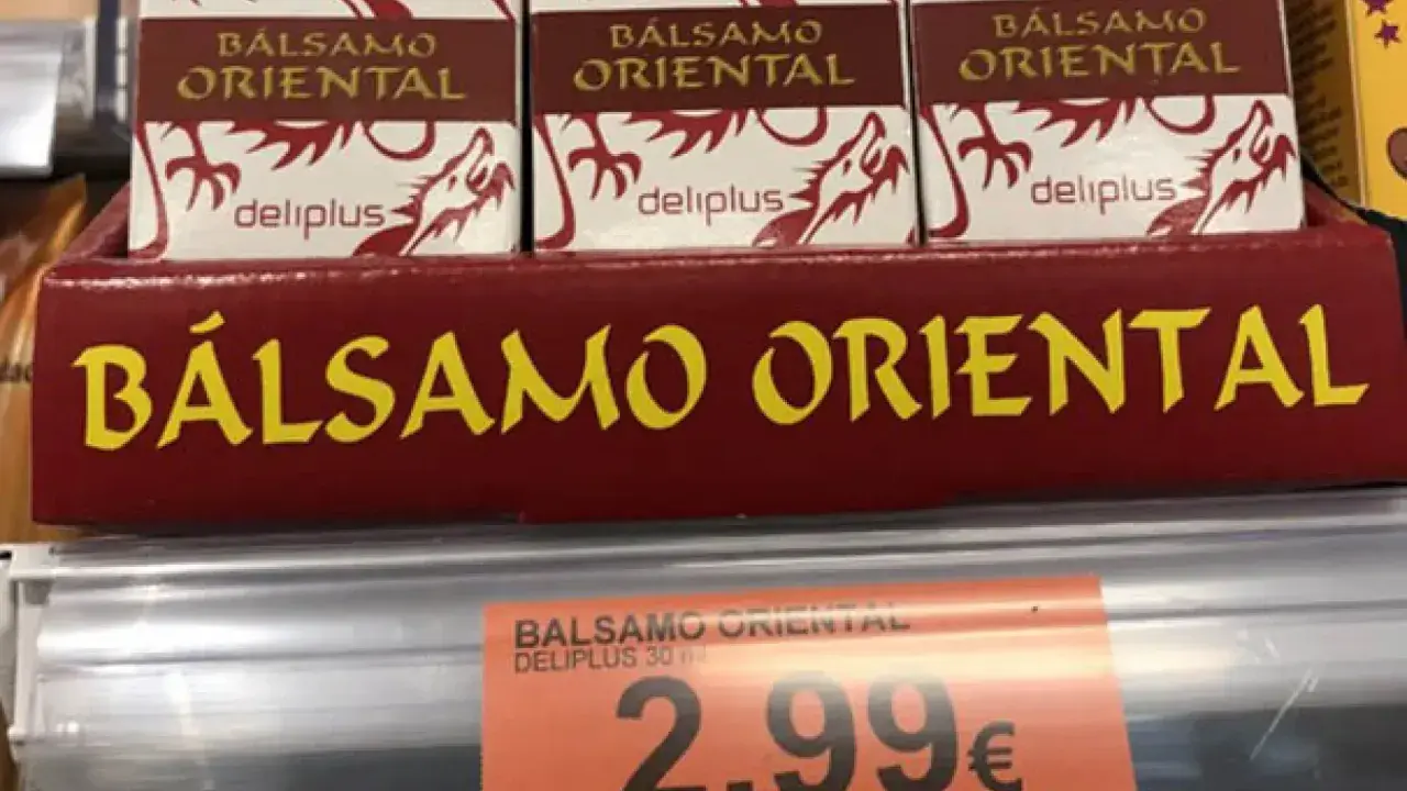 Cajas de bálsamo oriental Deliplus en Mercadona, con dragones rojos y dorados. Precio de 2.99€.