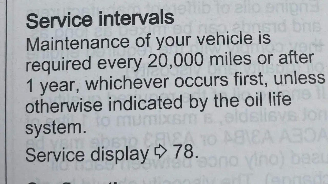 Serviceintervall för din Ford Focus: underhåll krävs var 3200 mil eller efter 1 år. Service display visar 78.
