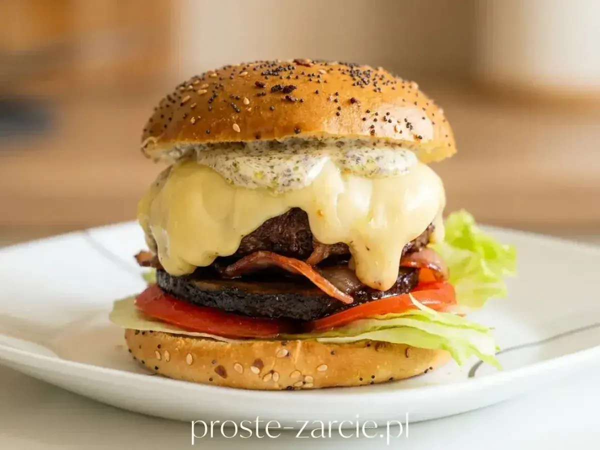 Pyszny, soczysty hamburger z rozpływającym się serem i chrupiącym boczkiem. Idealny przepis na to, jak zrobić hamburgera, który zachwyci każdego!