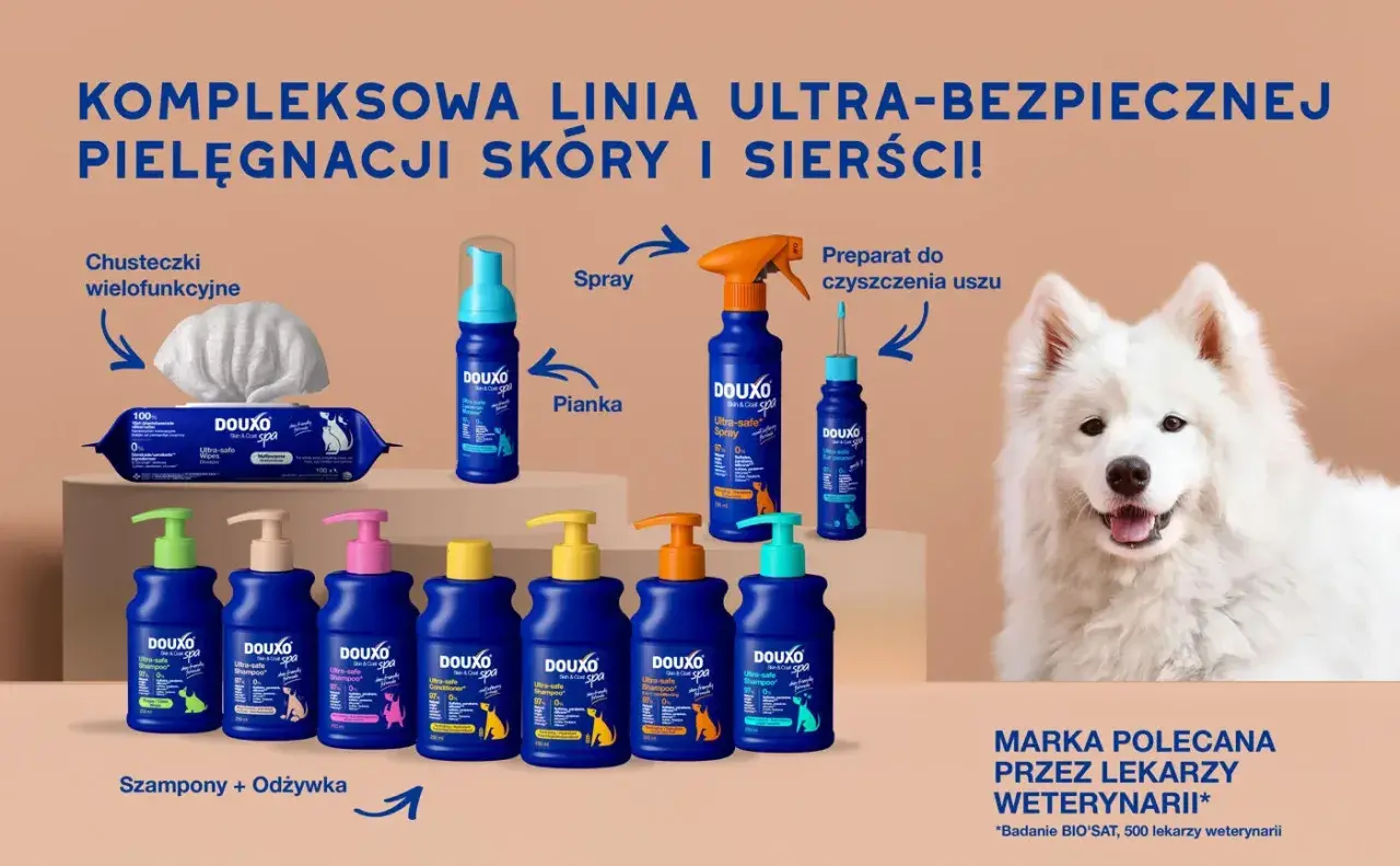 Szukasz idealnego szamponu dla psa? Douxo oferuje kompleksową pielęgnację skóry i sierści, polecaną przez weterynarzy.