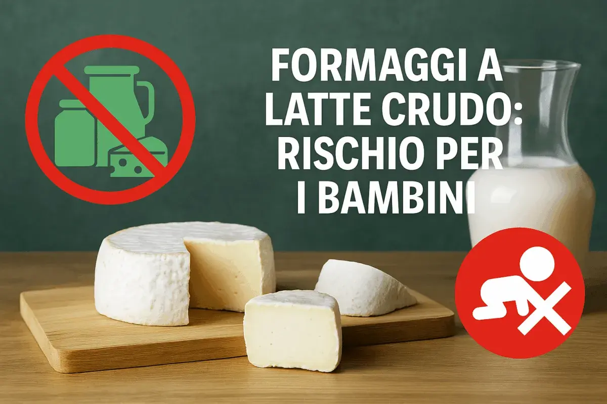 Formaggi a latte crudo: rischio per i bambini. Attenzione al latte crudo in gravidanza.