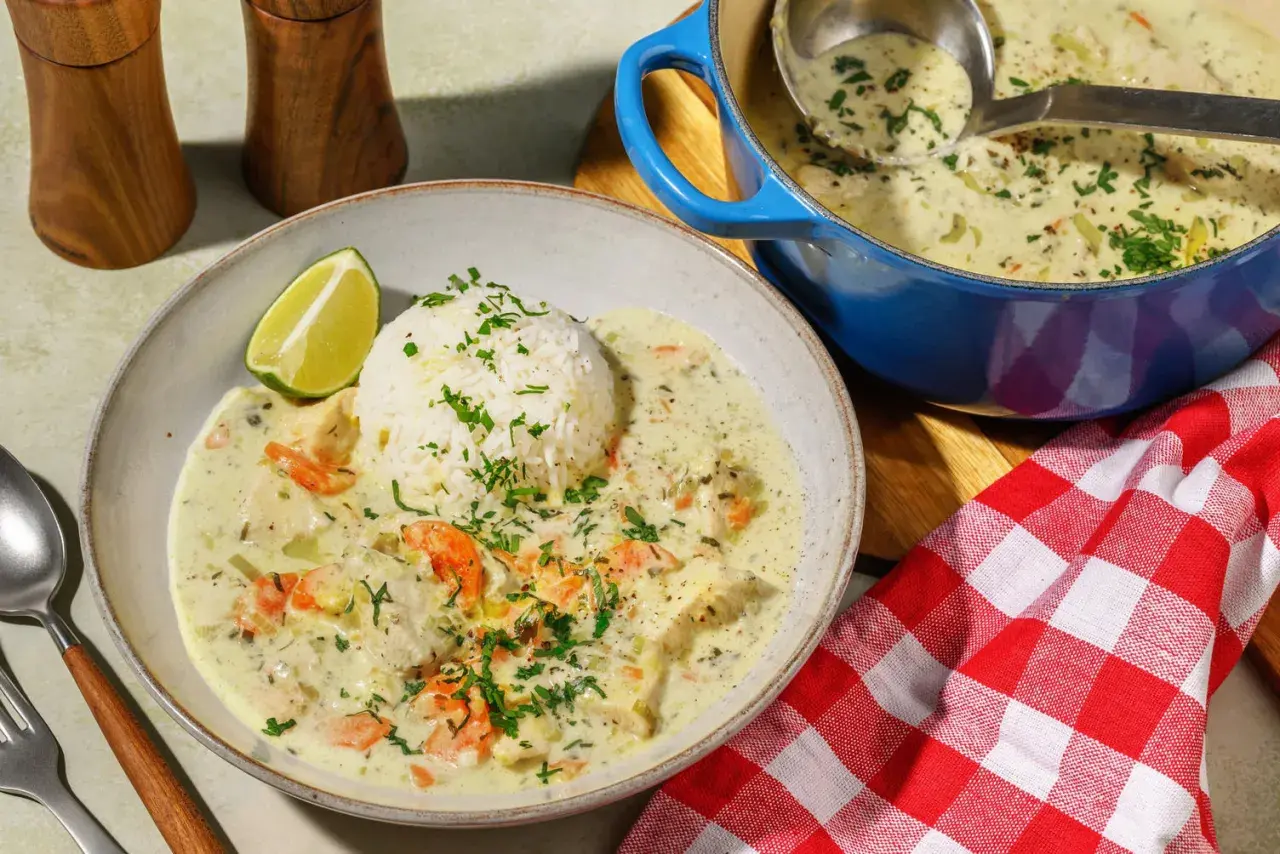 Blanquette de poulet - recette moelleuse et sauce blanche nette