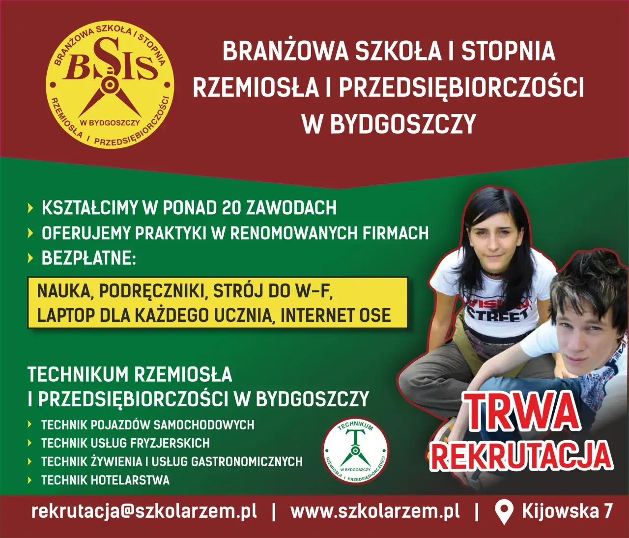 Szkoły branżowe w Bydgoszczy: Wybierz najlepszą dla siebie