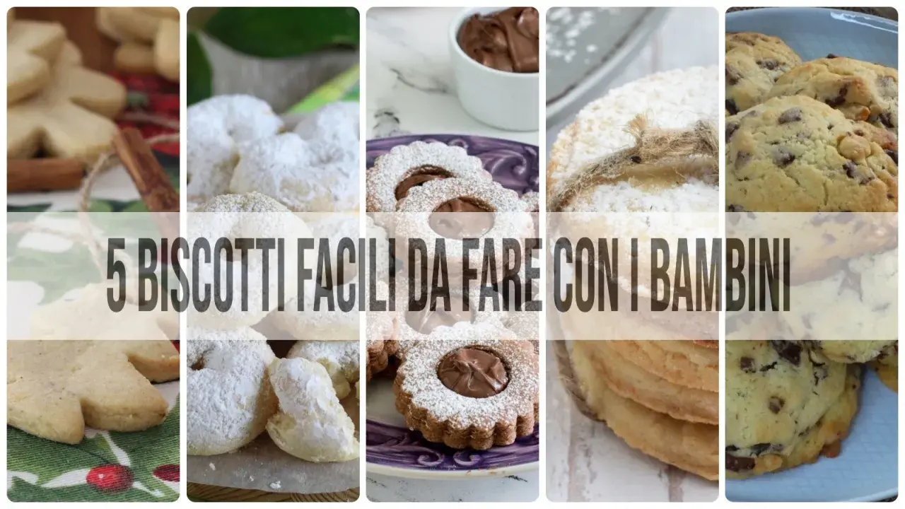 Biscotti da fare con i bambini con le formine: stelline, ciambelline ripiene e cookies al cioccolato.