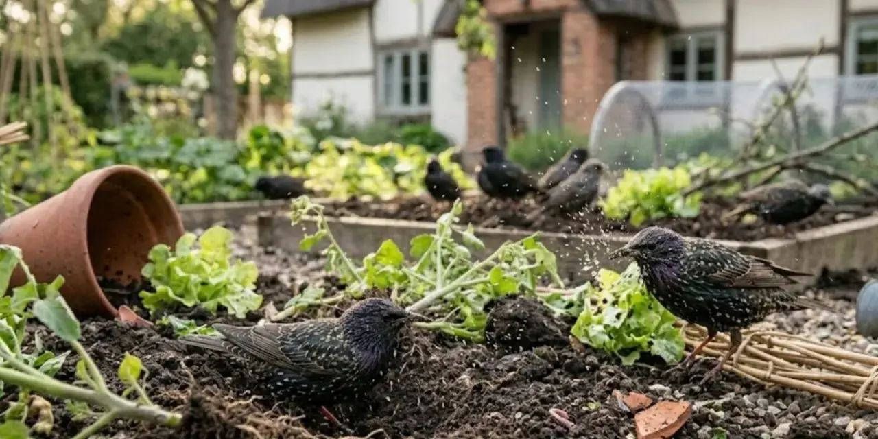 Sterne im Garten: Ein paar Vögel picken im Gemüsebeet. Ist das gut oder schlecht für die Pflanzen?