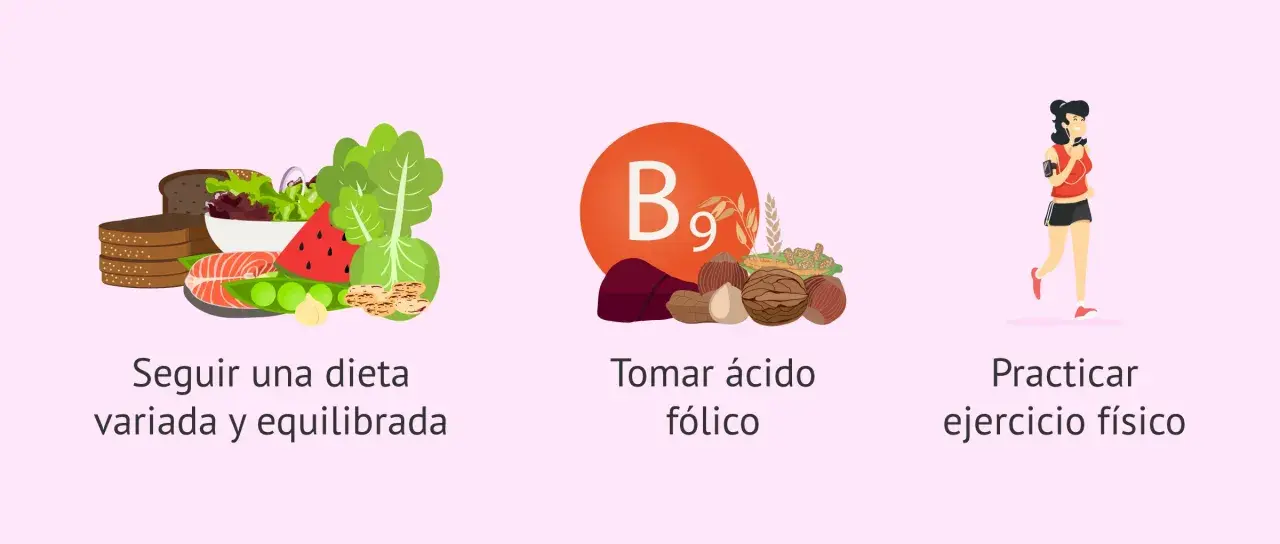 Dieta equilibrada, ácido fólico y ejercicio: trucos para quedarse embarazada a la primera.