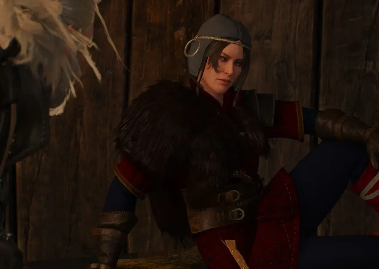 Yennefer wpatruje się w Geralta, zastanawiając się, czy romans z Shani ma wpływ na jej uczucia.
