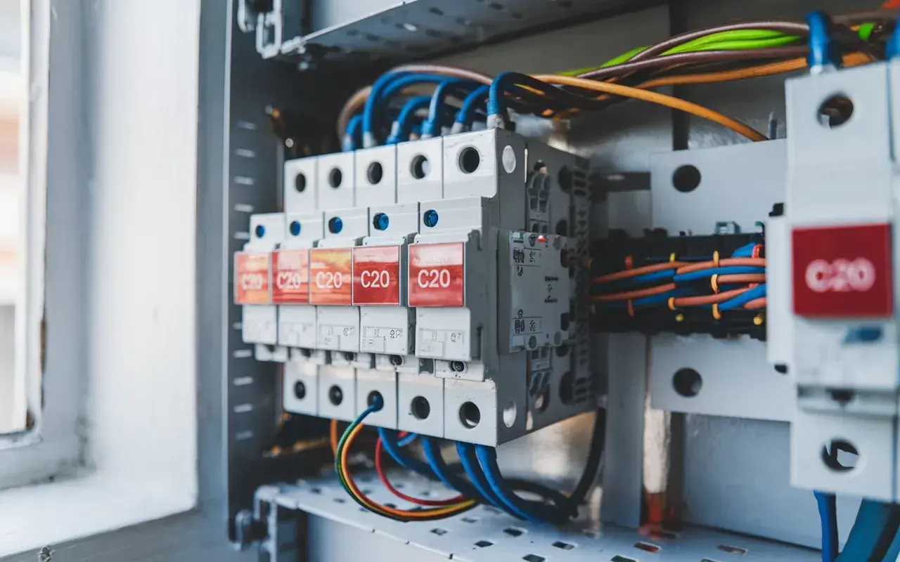 W skrzynce elektrycznej z bezpiecznikami C20, zastanawiasz się, czy wyłączać bojler na wyjazd.