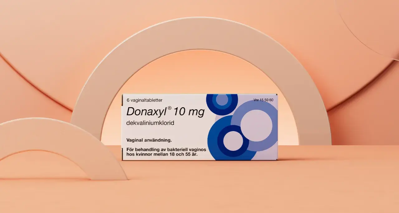 Donaxyl 10 mg vaginaltabletter för behandling av bakteriell vaginos.