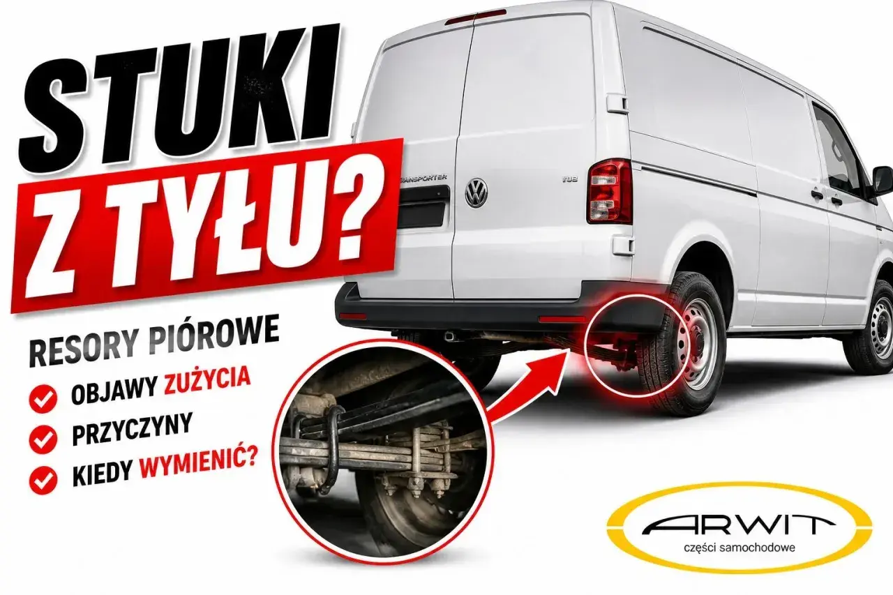 Stuki z tyłu? Sprawdź stan resorów piórowych swojego auta. Dowiedz się o objawach zużycia, przyczynach i kiedy wymienić resor.
