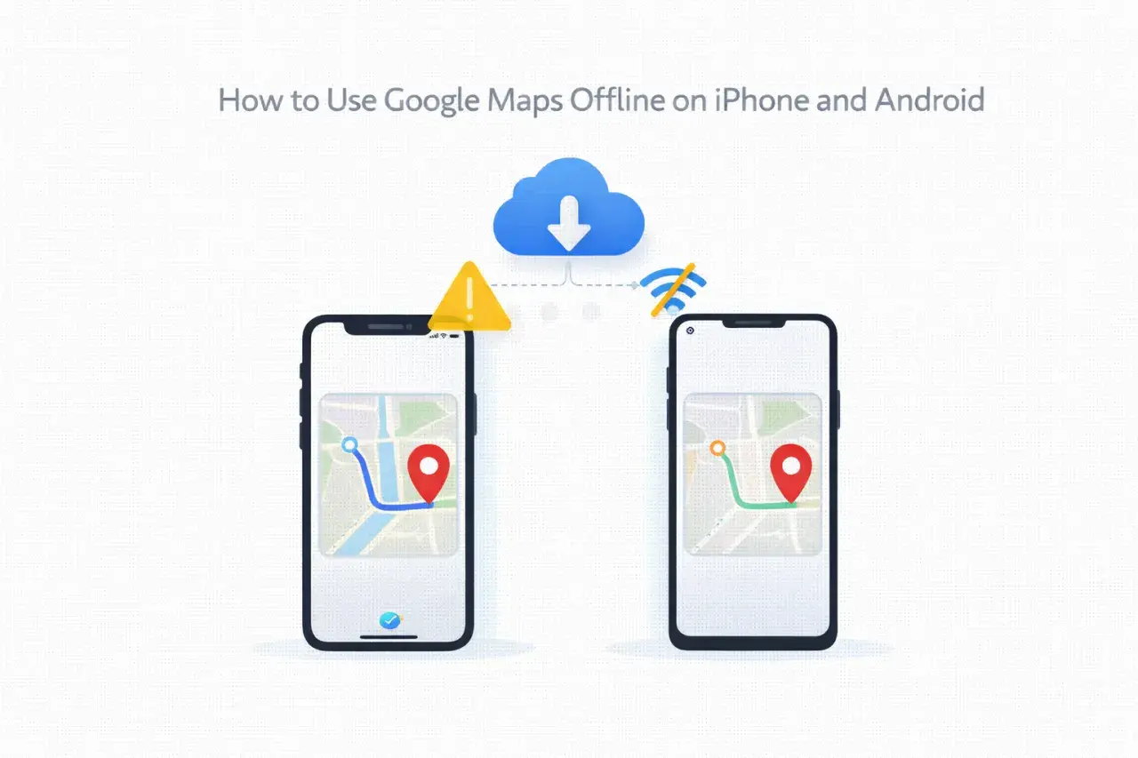 Aktualizacja Map Google: Android, iOS, offline proste kroki