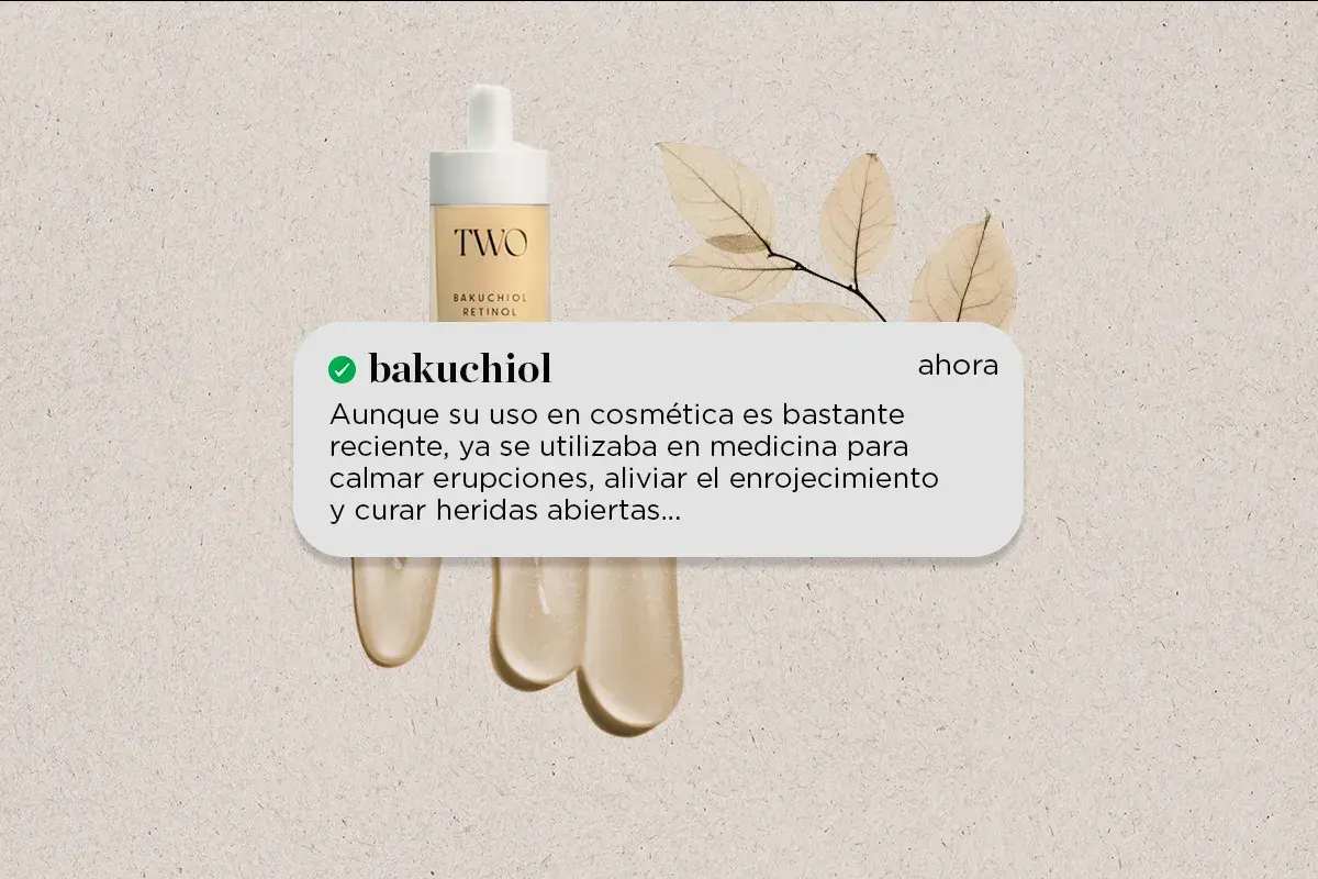 Suero con retinol vegetal bakuchiol, ideal para calmar la piel y reducir rojeces.