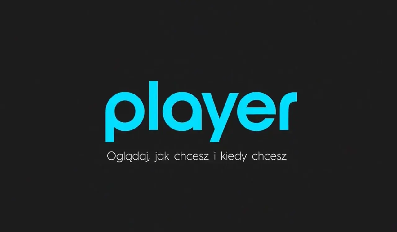 Logo "player" z hasłem "Oglądaj, jak chcesz i kiedy chcesz". Dowiedz się, ile kosztuje wykupienie playera, by cieszyć się ulubionymi treściami.