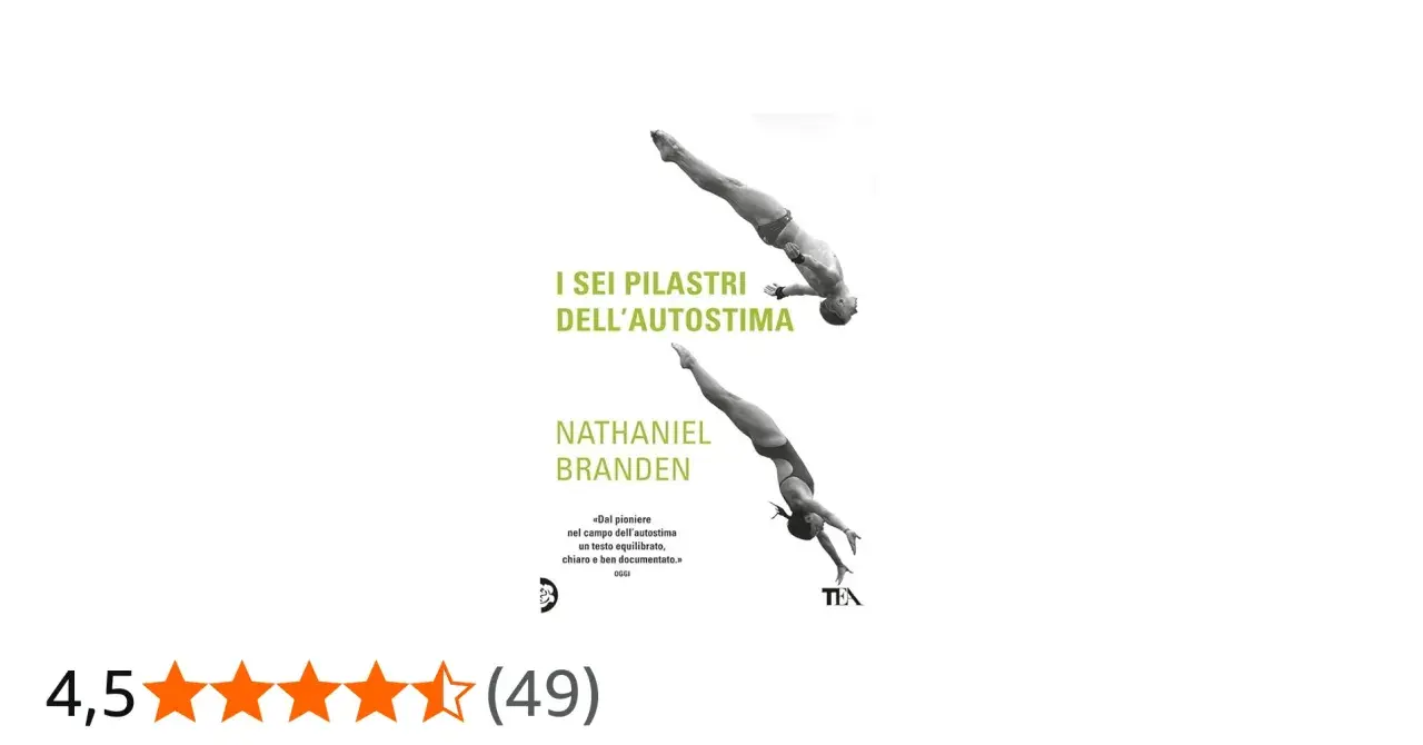 I sei pilastri dell'autostima di Nathaniel Branden: due tuffatori simboleggiano la ricerca dell'equilibrio interiore.