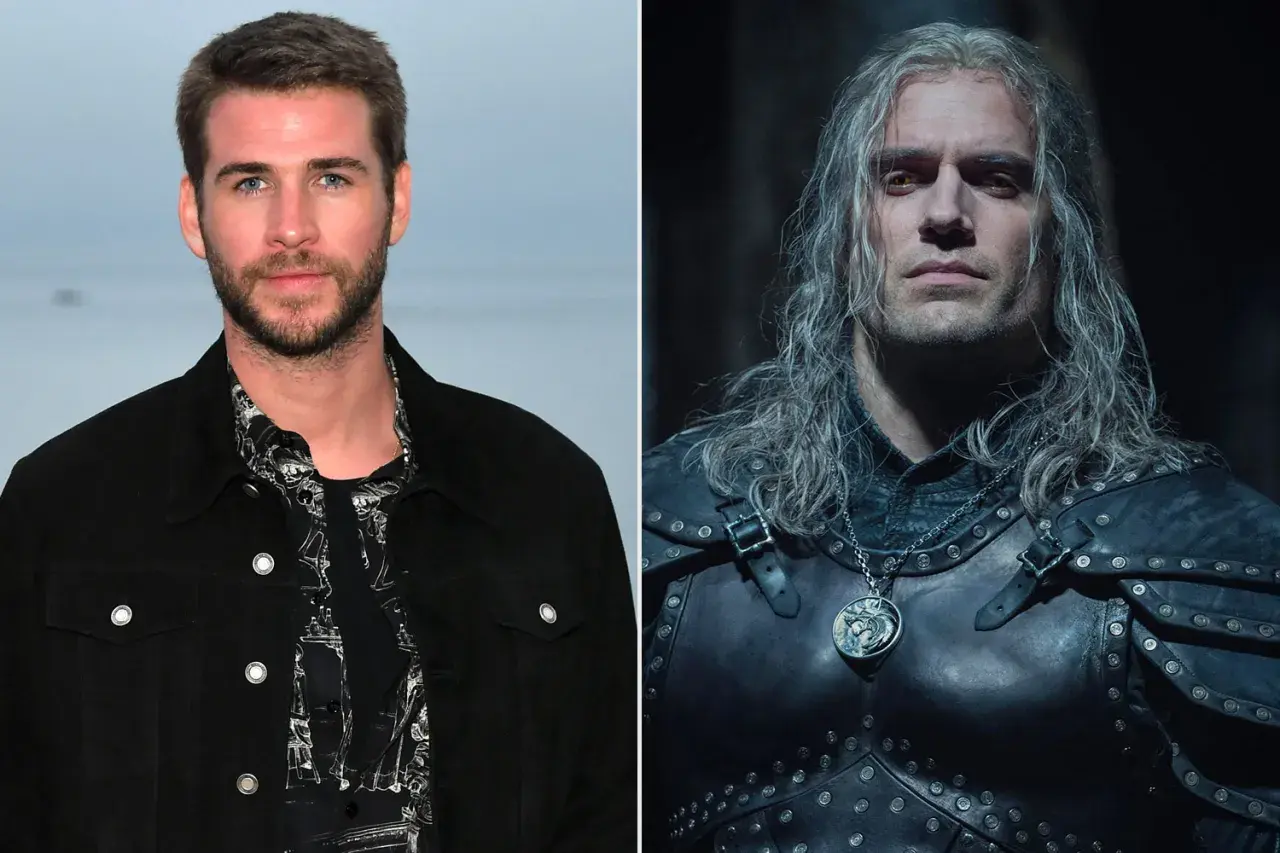 Liam Hemsworth i Henry Cavill, który gra Wiedźmina.