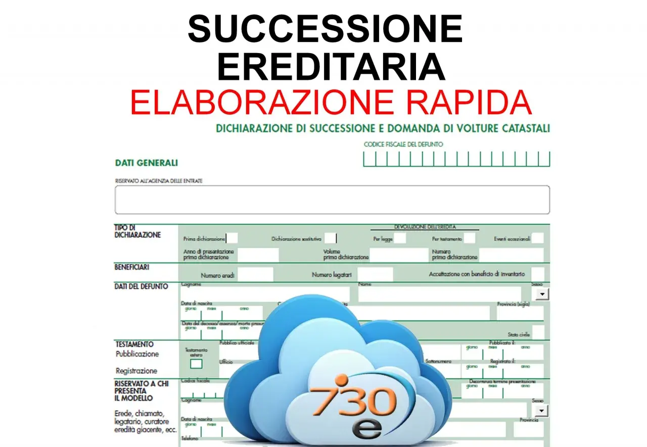 Modello successione ereditaria. Scopri quanto costa successione al CAF per una rapida elaborazione.