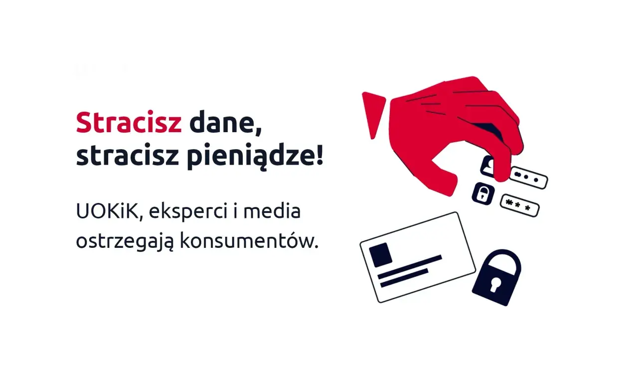 Czerwona dłoń sięga po dane i pieniądze. UOKiK ostrzega przed oszustwami, bo 8012 co to za numer może być pułapką.