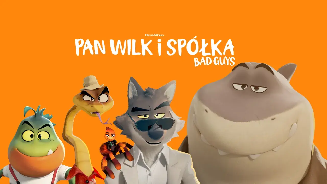 Pan Wilk i Spółka: Szalona ekipa - wilk, wąż, rekin, pająk i jaszczurka - gotowi na nowe przygody.